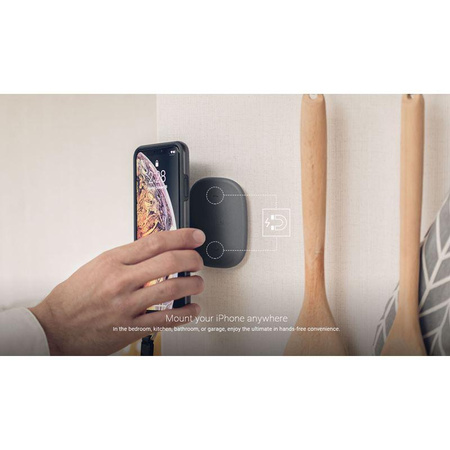 Moshi SnapTo Wall Mount - Uchwyt magnetyczny na ścianę (Stone Gray)