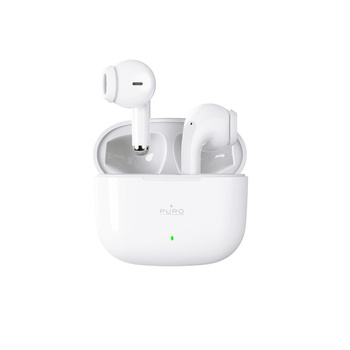 PURO PLAY 5.0 TWS – Bezprzewodowe słuchawki Bluetooth V5.0 z etui ładującym (Biały)