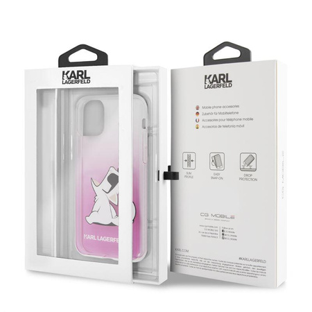Karl Lagerfeld Choupette Fun-Sonnenbrille - iPhone 11 Pro Etui (rosa)