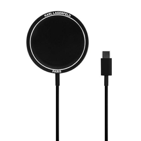 Karl Lagerfeld Outline Magnetic Charger Base - Magsafe 15W inductive charger