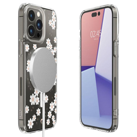 Spigen Cyrill Cecile MagSafe - Coque pour iPhone 14 Pro (White Daisy)
