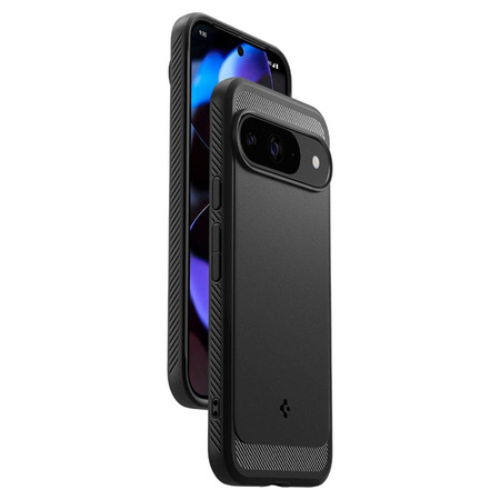 Spigen Rugged Armor - Hülle für Google Pixel 9 / 9 Pro (Matte Black)