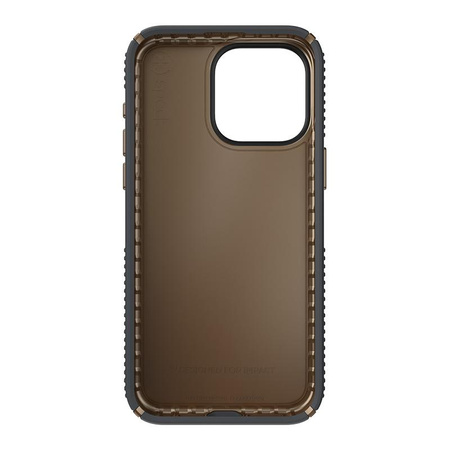 Speck Presidio2 Grip - iPhone 15 Pro Max tok (szénszürke / hideg bronz / fehér)