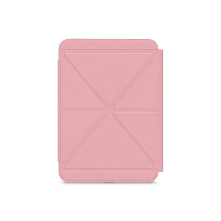 Moshi VersaCover - Étui en origami pour iPad mini 6 (2021) avec chargement de l'Apple Pencil (Rose Sakura)