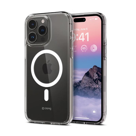 Crong Clear MAG Cover Magnetische Hülle für iPhone 14 Pro Max (klar)