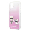 Karl Lagerfeld Ikonik & Choupette - Coque iPhone 13 (rose)
