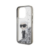 Karl Lagerfeld Liquid Glitter Ikonik - iPhone 15 Pro Max Case (Transparent)