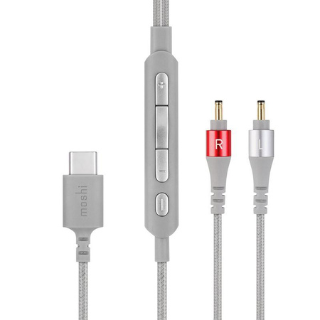 Moshi Avanti C - 24bitová sluchátka do uší s USB-C/DAC (černá Onyx)