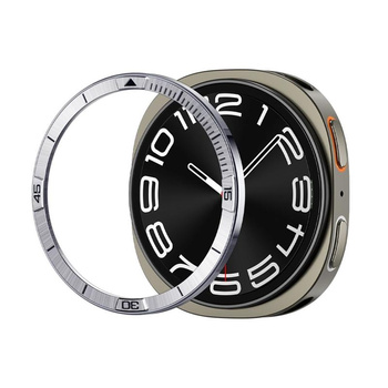 Spigen Bezel Tune Pilot – Hülle / Schutzring für Samsung Galaxy Watch 8 44 mm (Silber)