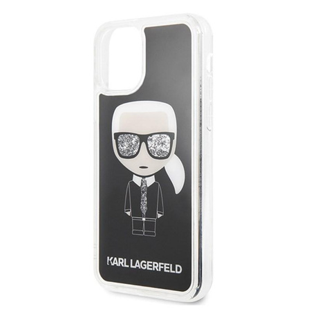 Karl Lagerfeld Iconic Glitter - Coque iPhone 11 (Noir)