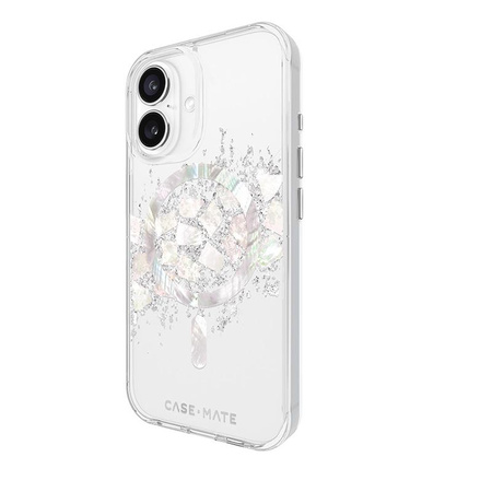 Case-Mate Karat MagSafe - iPhone 16 case decorated with mother of pearl (A Touch of Pearl)