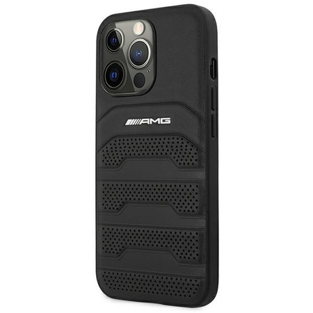 AMG Debossed Lines - Coque pour iPhone 14 Pro Max (noir)