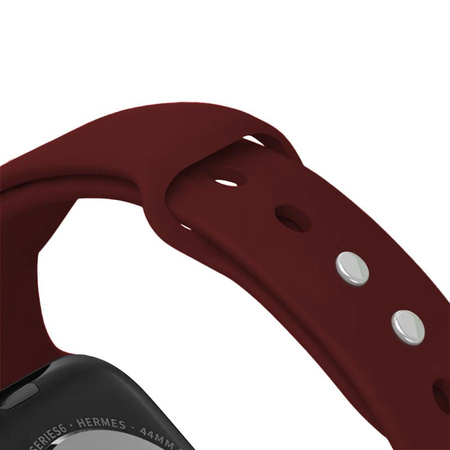 Crong Liquid - Armband für Apple Watch 38/40/41/42 mm (burgunderrot)