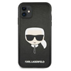 Karl Lagerfeld Silikonové pouzdro Iconic Karl`s Head - iPhone 11 (černé)