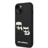 Karl Lagerfeld Ikonik 3D Karl & Choupette - iPhone 14 Plus tok (fekete)
