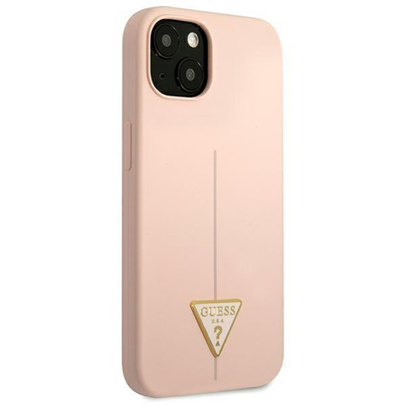 Guess Silicone Triangle Logo – Hülle für iPhone 13 (Pink)