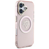 Guess IML Metal Mountain Logo MagSafe - Tasche für iPhone 16 (rosa)