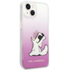 Karl Lagerfeld Choupette Fun Sunglasses - pouzdro na iPhone 14 (růžové)