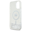 Karl Lagerfeld Liquid Glitter Karl Head MagSafe - iPhone 16 Plus Tasche (Transparent)