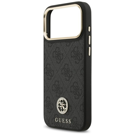 Guess 4G Strass Logo MagSafe - Hülle iPhone 17 Pro Max (schwarz)