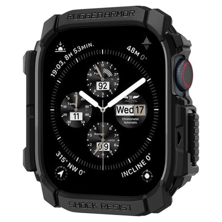 Spigen Rugged Armor - Gehäuse für Apple Watch 10 46 mm (Mattschwarz)