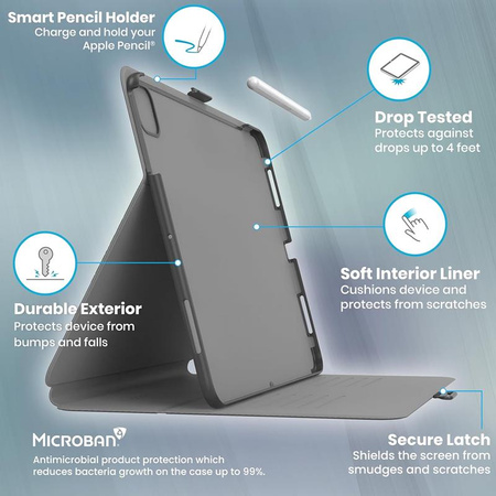 Speck Balance Folio - iPad Air 13" M3 (2025) / M2 (2024) tok (fekete)