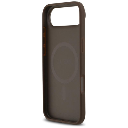 ETUI DO IPHONE AIR do MAGSAFE GUESS ORYGINALNE BRĄZOWE SKÓRZANE MODNE CASE