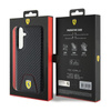 Ferrari Carbon Stitched Bottom - Samsung Galaxy S24+ tok (fekete)