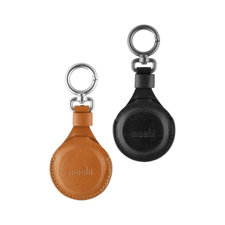 Klíčenka Moshi AirTag - Prémiová klíčenka pro Apple AirTag (Jet Black)