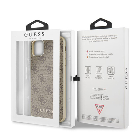 Guess 4G Collection - iPhone 11 Pro Max tok (barna)