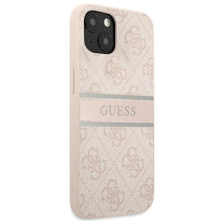 Guess 4G Printed Stripe - Coque pour iPhone 13 Mini (rose)