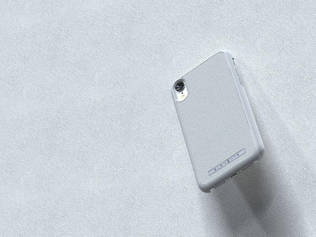 Nordic Elements Original Idun - Anyag tok iPhone XR készülékhez (világosszürke)