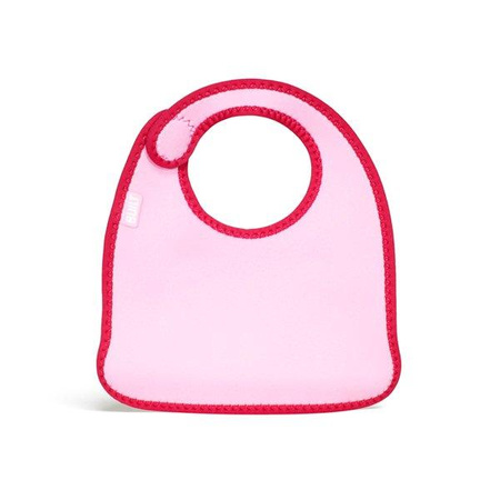 BUILT Mess Mate - 2 Baby-Lätzchen (Baby Pink Mini Dots)