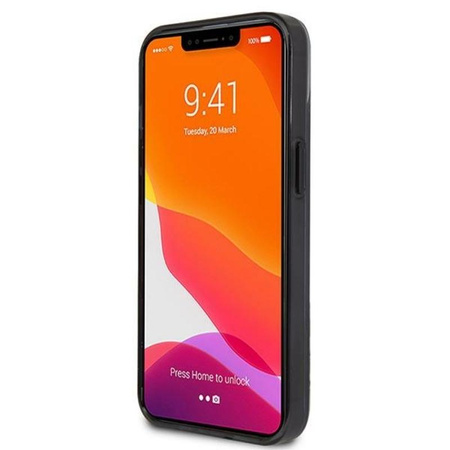 Karl Lagerfeld Ikonik Choupette Head - iPhone 13 tok (átlátszó / fekete keret)