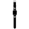 Karl Lagerfeld Silikonový řemínek Karl & Choupette Heads pro Apple Watch 38/40/41 mm (černý)