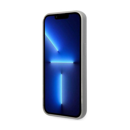 Karl Lagerfeld Monogram Irizáló - iPhone 14 Pro tok (ezüst)