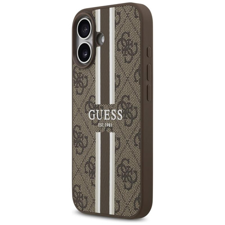 Guess 4G Printed Stripes MagSafe - Hülle iPhone 17 (braun)