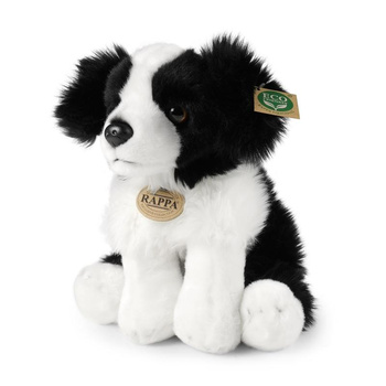 MASKOTKA PLUSZOWA PIES BORDER COLLIE REALISTYCZNY 30cm RAPPA ECO JAK ŻYWY