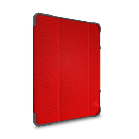 STM Dux Plus Duo - Gepanzerte Hülle für iPad 10.2" (2021-2019) MIL-STD-810G mit Apple Pencil Ladefunktion (Rot)