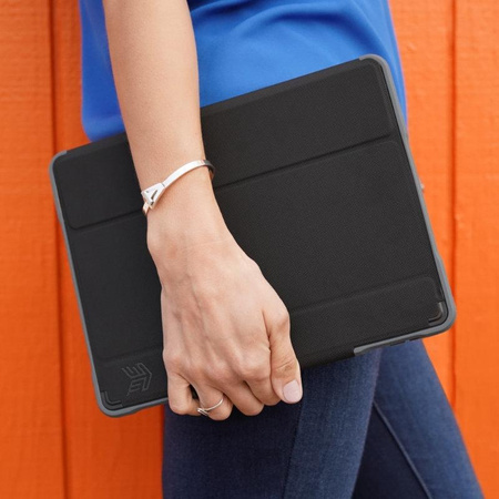 STM Dux Plus Duo - Páncélozott tok iPad 10,2" (2021-2019) MIL-STD-810G készülékhez Apple Pencil töltéssel (fekete)
