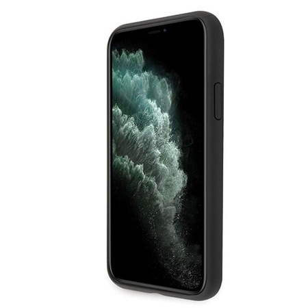 Guess Saffiano 4G Circle Logo - iPhone 11 Pro Max Case (black)