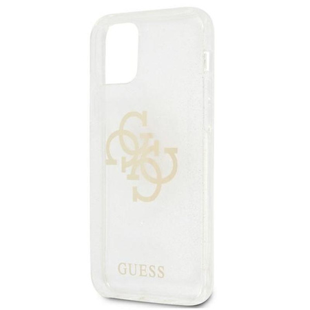 Guess Glitter 4G Big Logo - iPhone 12 Pro Max Tasche (Klar)