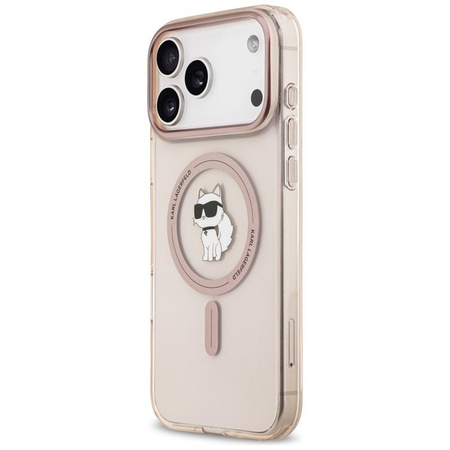 ETUI DO IPHONE 17 PRO MAX do MAGSAFE KARL LAGERFELD ORYGINALNE RÓŻOWE CASE