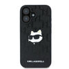 Karl Lagerfeld Monogram Choupette Head Pin - Etui iPhone 16 (noir)