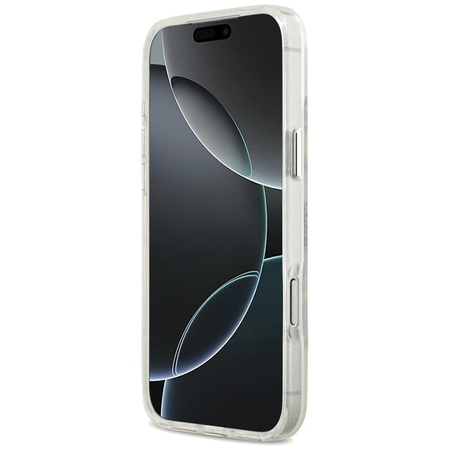 Karl Lagerfeld IML Glitter Karl & Choupette Sketch Logo MagSafe - Case for iPhone 17 Pro Max (transparent)