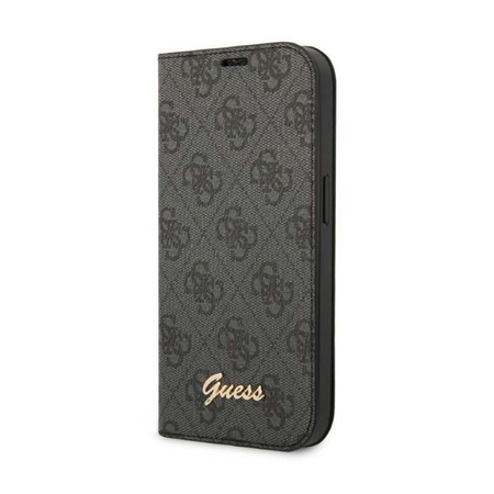 Guess 4G Metal Camera Outline Booktype Case - Case for iPhone 14 (Black)