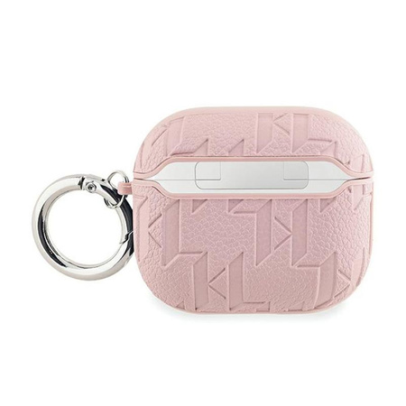 Karl Lagerfeld Monogram Karl & Choupette Head - pouzdro AirPods 3 (růžové)