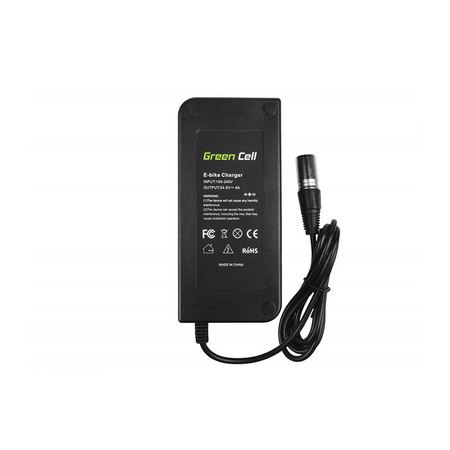 Green Cell - 54,6V 4A (XLR 3 PIN) nabíječka pro 48V baterie elektrokol