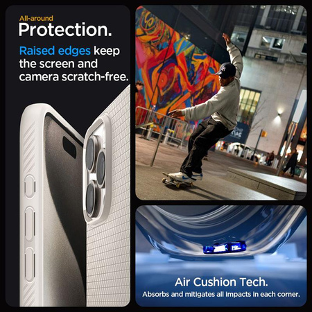 Spigen Liquid Air - Gehäuse für iPhone 15 Pro Max (Titanium)
