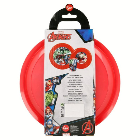Avengers - Zestaw naczyń (talerz, miska i kubek)